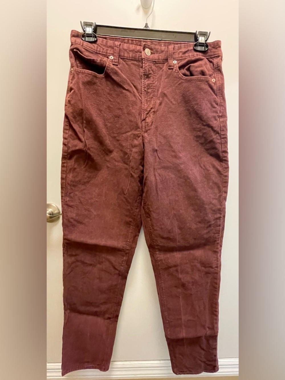 American Eagle Outfitters Burgundy Corduroy Pants